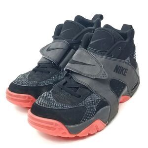 NIKE AIR VEER "Premium" Black Anthracite Atomic Red Sneakers Trainers Size 10.5